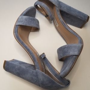 Steve Madden Sandals Blue Suede Size 7.5